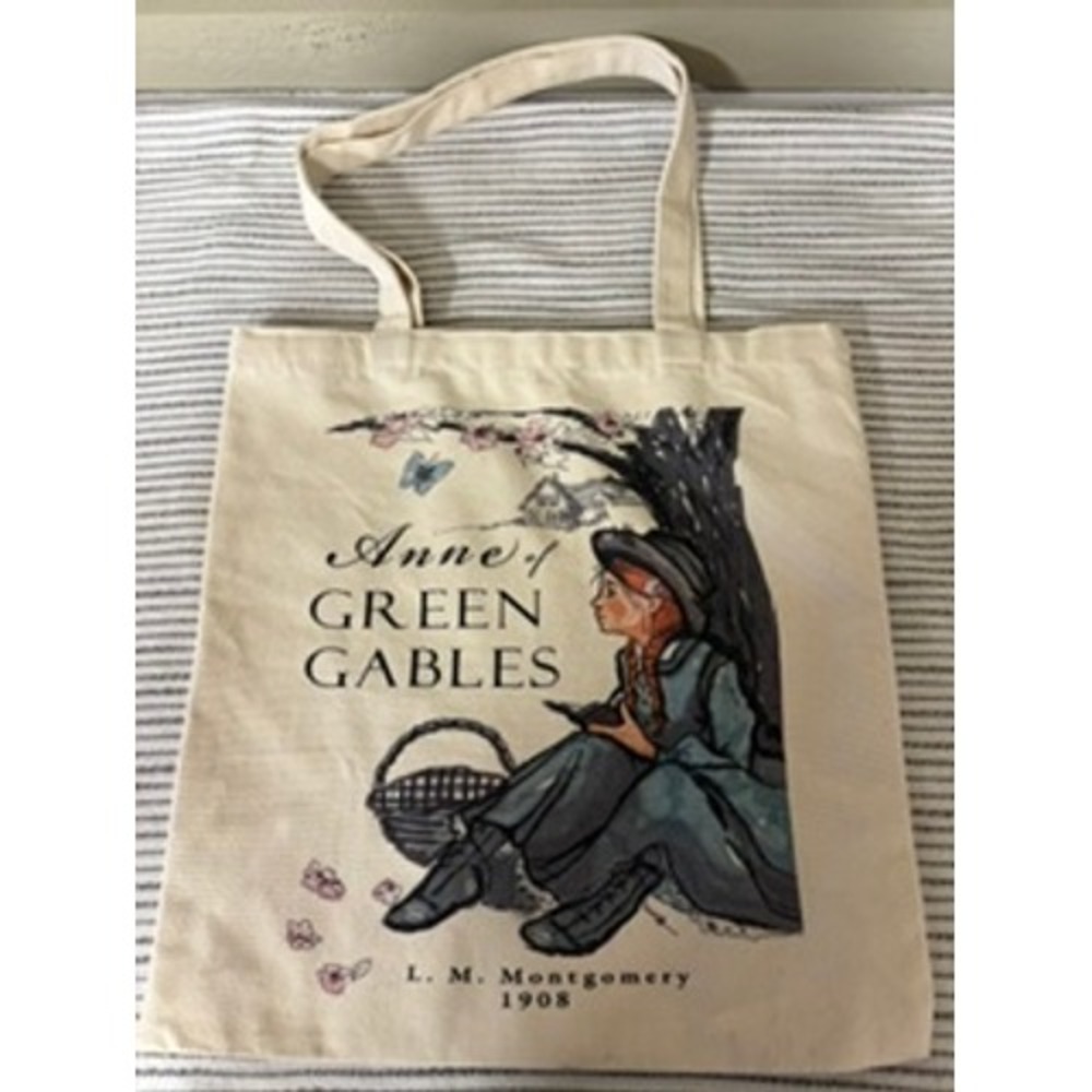 Anne of Green Gables Canvas Tote Bag L. M. Montgomery Book Lover Cream Shopper